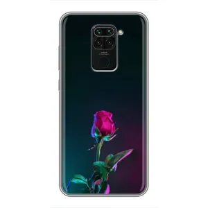 Чохли з принтом Троянд для Xiaomi Redmi Note 9 (Нічна троянда)