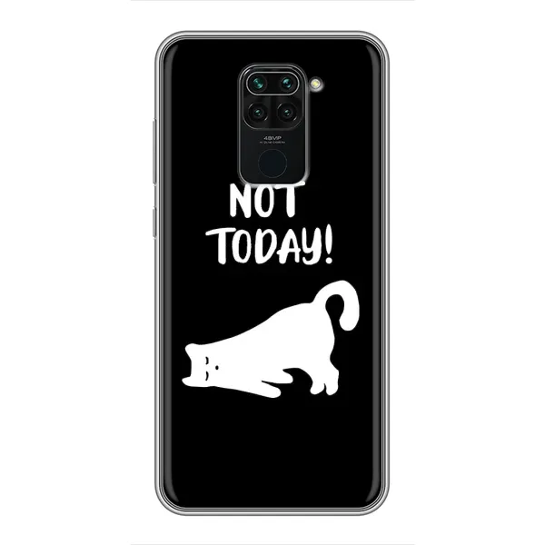 Чехол с рисунком «Not Today» для Xiaomi Redmi Note 9 Чехол с рисунком «Not Today» для Xiaomi Redmi Note 9