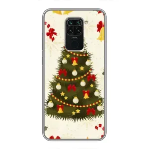 Чохол новорічна ялинка на Xiaomi Redmi Note 9 (Новорічний принт)