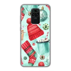 Чехол Санта Клаус для Xiaomi Redmi Note 9 (Одежда)