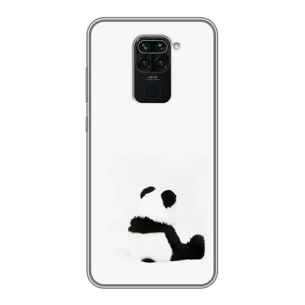Чехол с рисунком «Панда обиделся» для Xiaomi Redmi Note 9