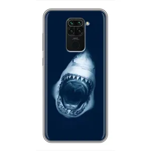 Силіконовий бампер з картинкою звірів для Xiaomi Redmi Note 9 (Пащу Акули)
