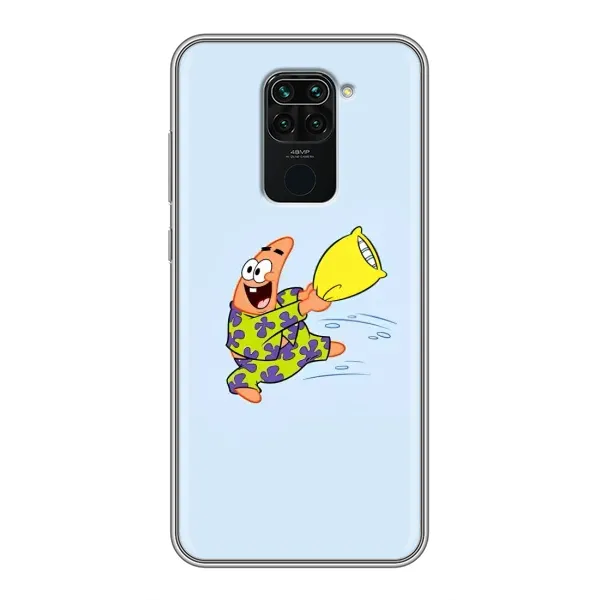 Чехол с рисунком «Патрик с подушкой» для Xiaomi Redmi Note 9 Чехол с рисунком «Патрик с подушкой» для Xiaomi Redmi Note 9