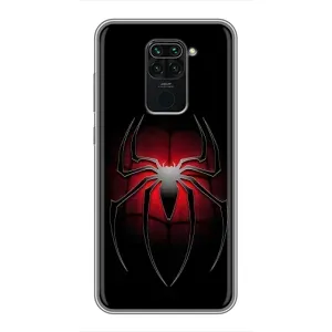 Чехол Супергерой Человека Паука на Xiaomi Redmi Note 9 (Паук)