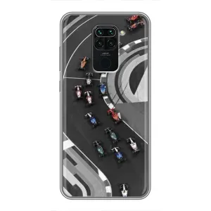 Чехол фильм Формула 1 для Xiaomi Redmi Note 9 (Гонки ф1)