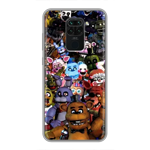 Чехол с рисунком «Персонажи Фредди» для Xiaomi Redmi Note 9