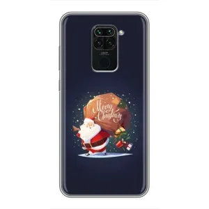 Чехол Санта Клаус для Xiaomi Redmi Note 9 (Подарки от Санты)
