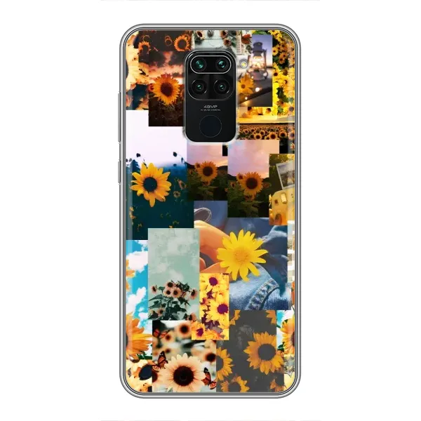 Чехол с рисунком «Подсолнуховый дизайн» для Xiaomi Redmi Note 9 Чехол с рисунком «Подсолнуховый дизайн» для Xiaomi Redmi Note 9