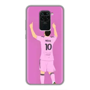 Чехлы Лео Месси в Майами на Xiaomi Redmi Note 9 (Празднование Месси)