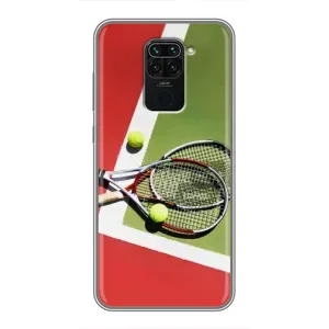 Чохли з прінтом Спортивна тематика для Xiaomi Redmi Note 9 (Ракетки теніс)