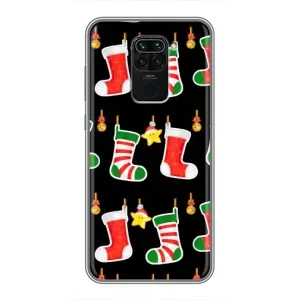 Силиконовый бампер на рождество для Xiaomi Redmi Note 9 (Рождественские подарки)