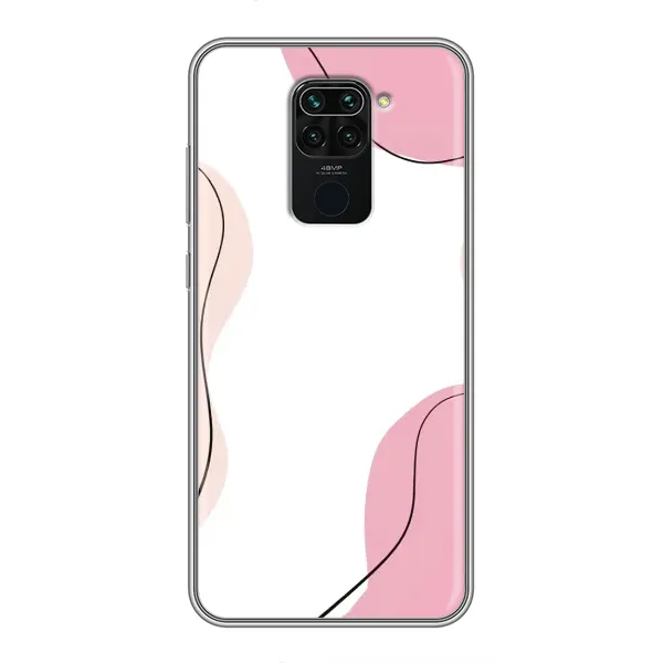 Чехол с рисунком «Розовый фон» для Xiaomi Redmi Note 9 Чехол с рисунком «Розовый фон» для Xiaomi Redmi Note 9