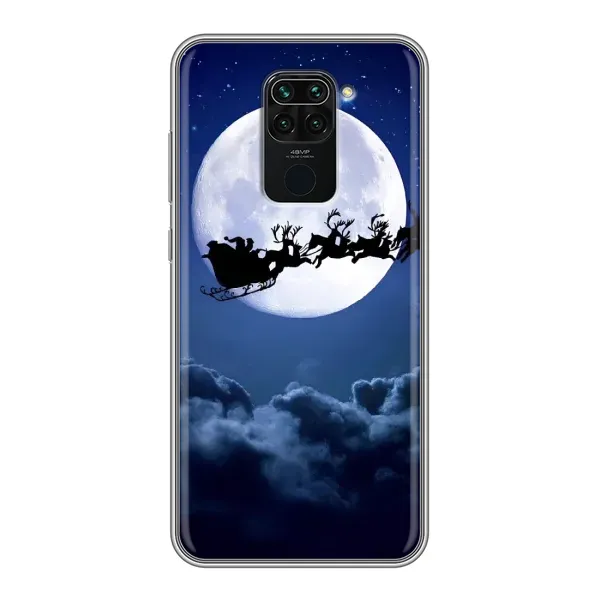Чехол с рисунком «Санта - луна» для Xiaomi Redmi Note 9 Чехол с рисунком «Санта - луна» для Xiaomi Redmi Note 9
