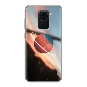 Чохол (ТПУ) з планетами на Xiaomi Redmi Note 9 (Сатурн)