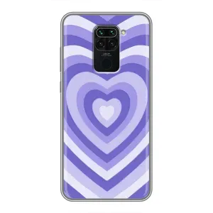 Чохли з тематикою "Маленькі Сердчеки" на Xiaomi Redmi Note 9 (Серце фіолет)