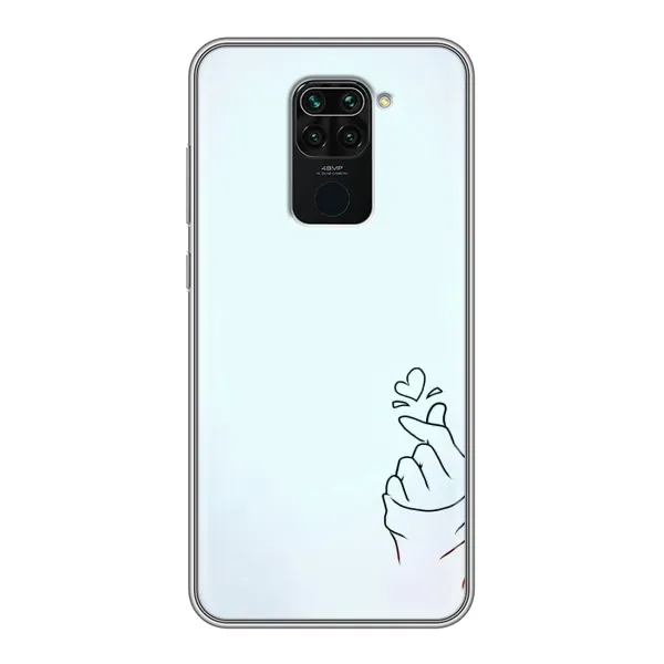 Чехол с рисунком «Сердце на голубом» для Xiaomi Redmi Note 9 Чехол с рисунком «Сердце на голубом» для Xiaomi Redmi Note 9