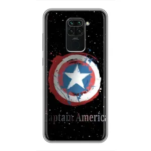 Чехол с Щитом Капитана Америки на Xiaomi Redmi Note 9 (Щит Капитана)