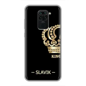 Чехлы с мужскими именами для Xiaomi Redmi Note 9 (SLAVIK)