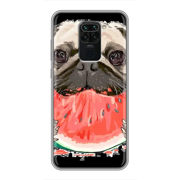 Чехол с рисунком «Смешной Мопс» для Xiaomi Redmi Note 9 Чехол с рисунком «Смешной Мопс» для Xiaomi Redmi Note 9