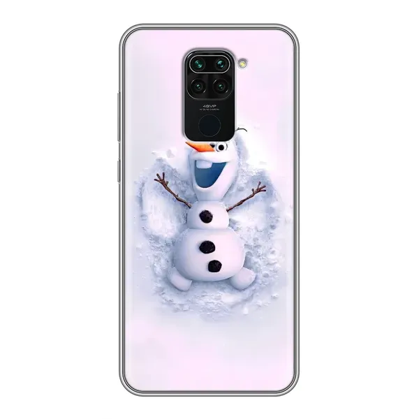 Чехол с рисунком «Снеговик Олов» для Xiaomi Redmi Note 9 Чехол с рисунком «Снеговик Олов» для Xiaomi Redmi Note 9