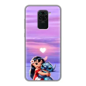 Чехол с рисунком Стич для Xiaomi Redmi Note 9 (Стич и Лило)