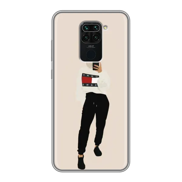 Чехол с рисунком «Стильная» для Xiaomi Redmi Note 9