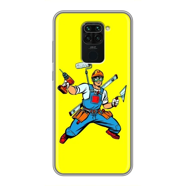 Чехол с рисунком «Строитель» для Xiaomi Redmi Note 9 Чехол с рисунком «Строитель» для Xiaomi Redmi Note 9