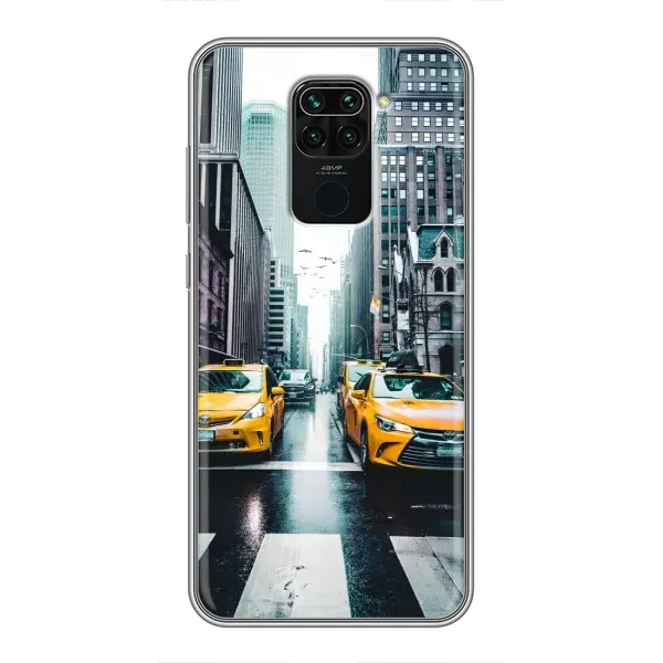 Чехол с рисунком «Такси» для Xiaomi Redmi Note 9 Чехол с рисунком «Такси» для Xiaomi Redmi Note 9