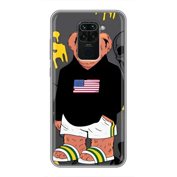 Чехол с рисунком «Teddy USA» для Xiaomi Redmi Note 9 Чехол с рисунком «Teddy USA» для Xiaomi Redmi Note 9