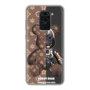 Силиконовый чехол для Xiaomi Redmi Note 9 (Медмедь Луи Виттон)