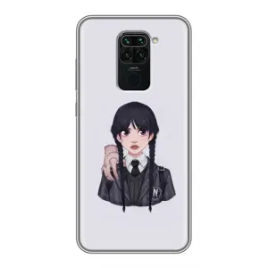 Чехлы с принтом Уэнсдей на Xiaomi Redmi Note 9 (Вещь Венсдей)