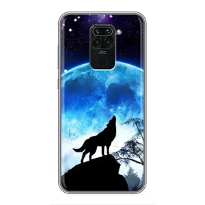 Чохол з Вовком на Xiaomi Redmi Note 9 (Виє на місяць)