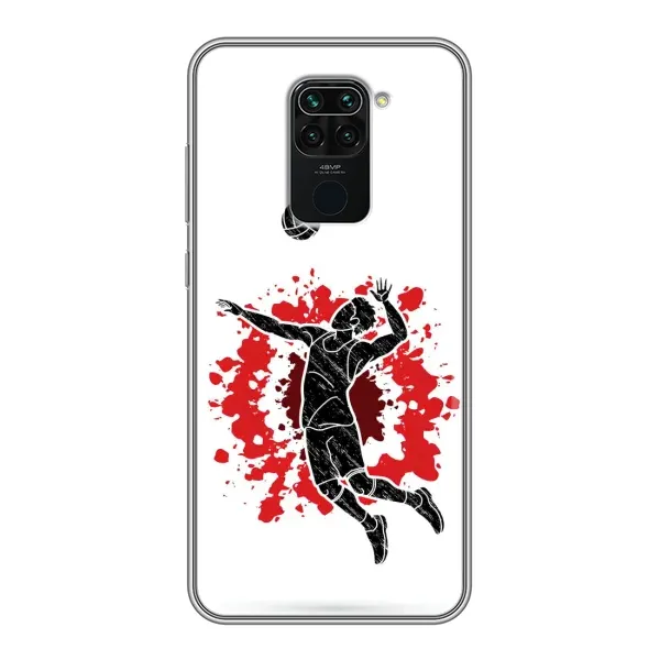 Чехол с рисунком «Волейболист» для Xiaomi Redmi Note 9 Чехол с рисунком «Волейболист» для Xiaomi Redmi Note 9