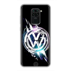 Чехол "Фольксваген" для Xiaomi Redmi Note 9 (Volkswagen на черном)