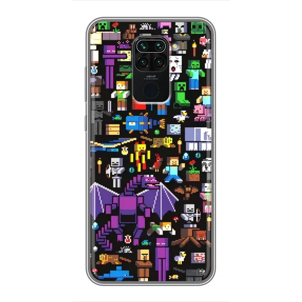 Чехол с рисунком «Все персонажи» для Xiaomi Redmi Note 9