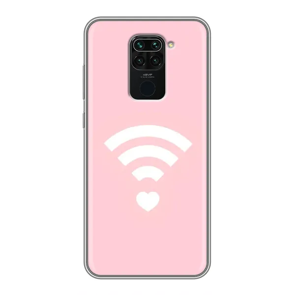 Чехол с рисунком «WiFi Love» для Xiaomi Redmi Note 9 Чехол с рисунком «WiFi Love» для Xiaomi Redmi Note 9