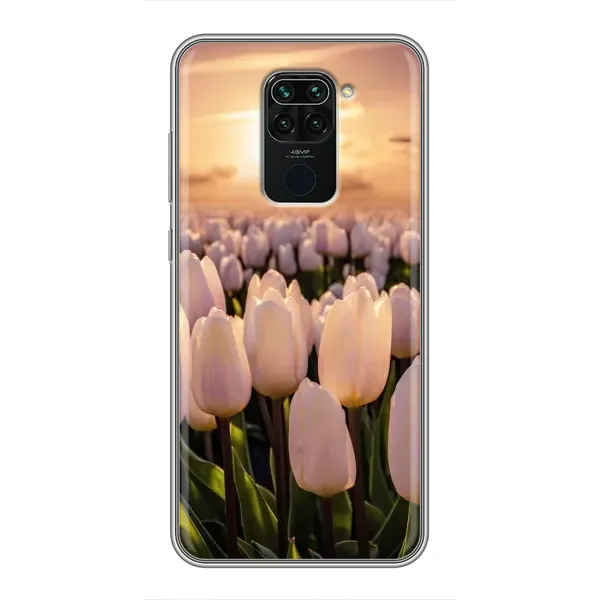 Чехол с рисунком «Закат с цветами» для Xiaomi Redmi Note 9 Чехол с рисунком «Закат с цветами» для Xiaomi Redmi Note 9