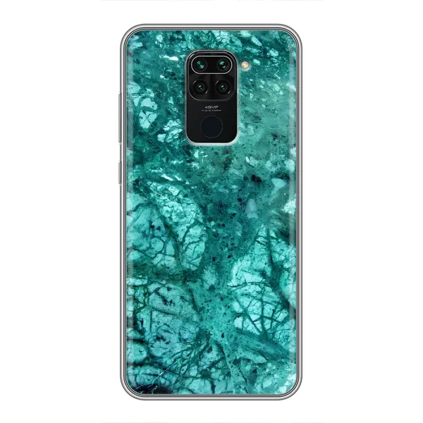 Чехол с рисунком «Зеленый мрамор» для Xiaomi Redmi Note 9 Чехол с рисунком «Зеленый мрамор» для Xiaomi Redmi Note 9