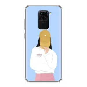 Силіконовый Чохол на Xiaomi Redmi Note 9 з картинкой Модных девушек (Жовта кепка)