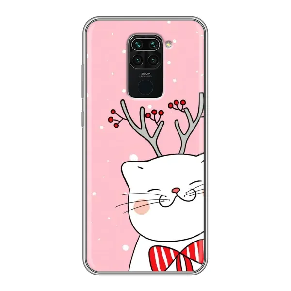 Чехол с рисунком «Зимний кот» для Xiaomi Redmi Note 9 Чехол с рисунком «Зимний кот» для Xiaomi Redmi Note 9