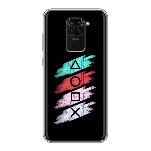 Чехол с рисунком «Значки Sony» для Xiaomi Redmi Note 9 Чехол с рисунком «Значки Sony» для Xiaomi Redmi Note 9