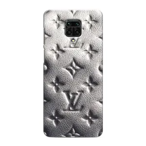 Текстурный Чехол Louis Vuitton для Редми Нот 9с (Бежевый ЛВ)