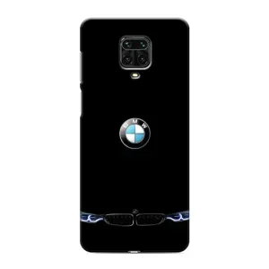 Силіконовий бампер з картинкою машини на Xiaomi Redmi Note 9S (Чорний BMW)