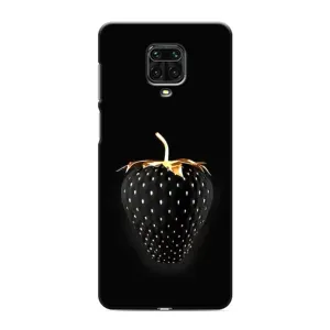 Чохол з зображенням смачної їжі для Xiaomi Redmi Note 9S (Чорна полуниця)