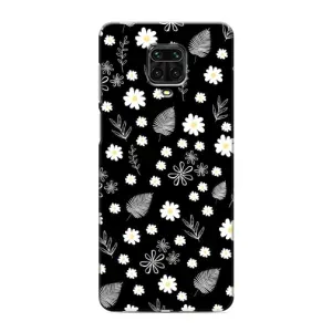 Чехлы с тематикой "ЦВЕТЫ" на Xiaomi Redmi Note 9S (цветение на чорном)