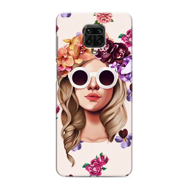 Чехол с рисунком «Девушка в очках» для Xiaomi Redmi Note 9S