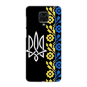 Силіконовый Чохол на Xiaomi Redmi Note 9S (Герб и вишиванка)