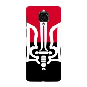 Чехлы УПА (Красно-Чёрный) на Xiaomi Redmi Note 9S (Герб Украины)