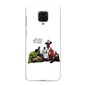 Чехлы для Xiaomi Redmi Note 9S (Для Христиан) (Иисус супергерой)