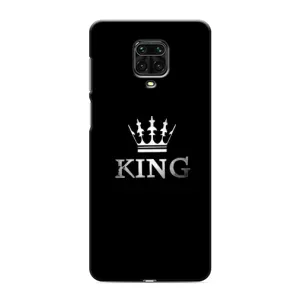 Чехол (Корона на чёрном фоне) для Редми Нот 9с (KING)